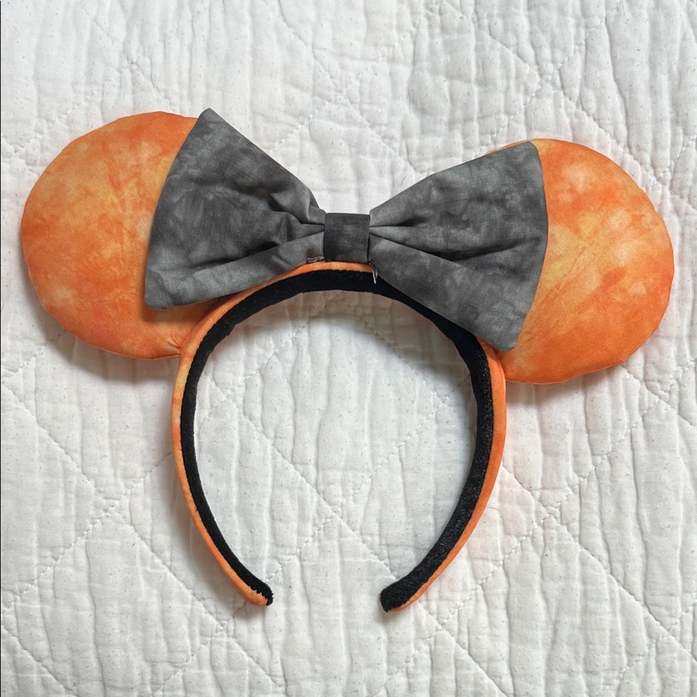 Disney Orange and Gray Mouse Ears Headband